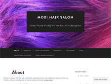 Tablet Screenshot of moxihair.com
